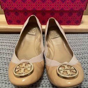 Tory Burch Caroline Flat Camellia Pink Size 9